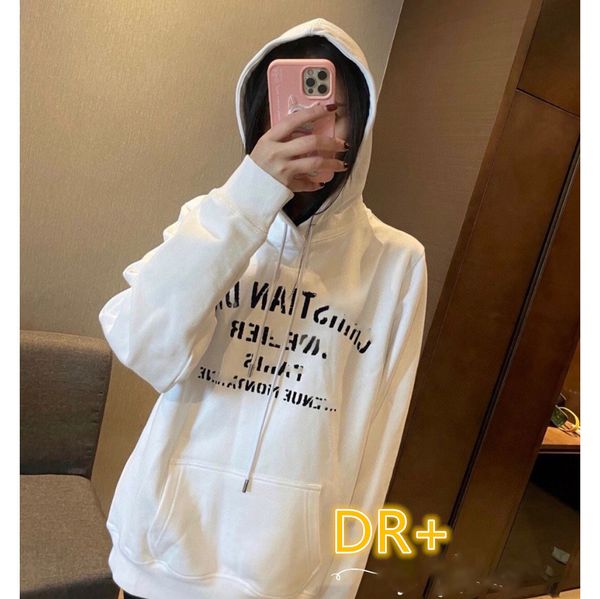 2021 correct version dr tide men's women's hoodie with broken letters on the chest and printed terry pullover hoodie, Black
2021 correct version dr tide men's women's hoodie with broken letters on the chest and printed terry pullover hoodie, Black