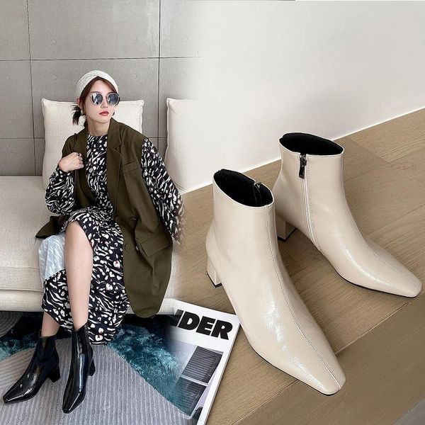 boots 2021 pu leather autumn ankle square toe zipper ladies pumps high heel concise women shoes size 33-43, Black
boots 2021 pu leather autumn ankle square toe zipper ladies pumps high heel concise women shoes size 33-43, Black