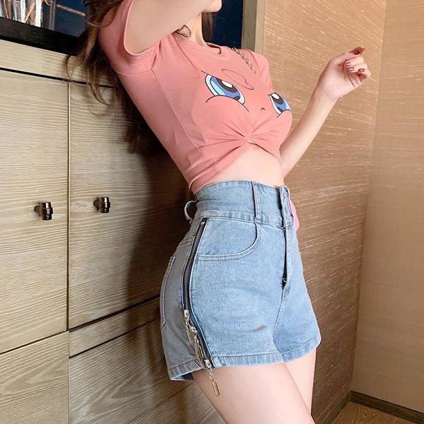 high waist women's jeans denim shorts 2021 summer zipper ladies loose wide-legged short, Blue
high waist women's jeans denim shorts 2021 summer zipper ladies loose wide-legged short, Blue