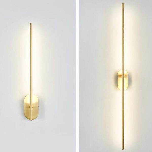 wall lamp modern creative linear gold minimalist living room bedroom hallway staircase sconce nordic all copper luminaires
wall lamp modern creative linear gold minimalist living room bedroom hallway staircase sconce nordic all copper luminaires