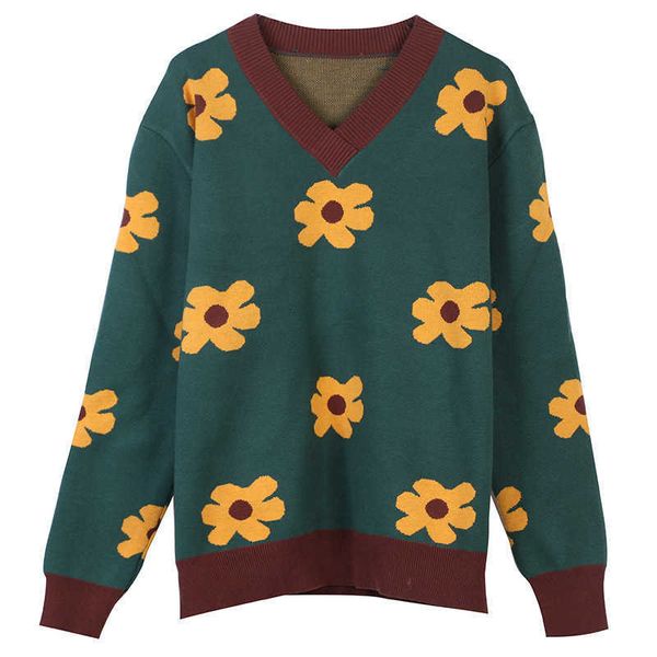 women's sweaters runway luxury green knitted pullover long-sleeved v-neck flower embroidery loose winter vintage oversize sweater d3d6, White;black
women's sweaters runway luxury green knitted pullover long-sleeved v-neck flower embroidery loose winter vintage oversize sweater d3d6, White;black