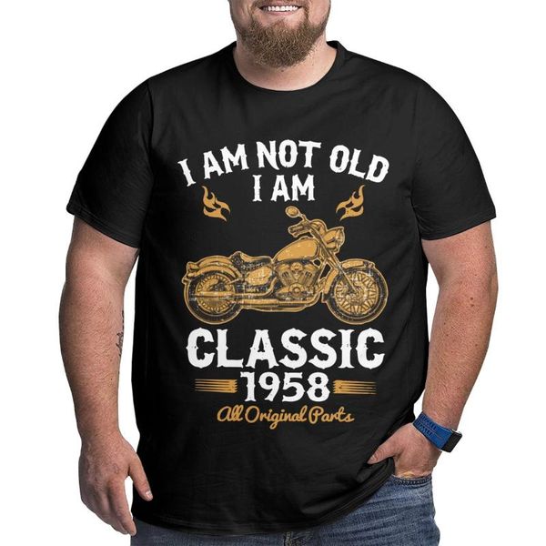 men's t-shirts men i am not old classic 1958 t shirt cotton novelty short sleeve crew neck big tall tee oversized 4xl 5xl 6xl, White;black
men's t-shirts men i am not old classic 1958 t shirt cotton novelty short sleeve crew neck big tall tee oversized 4xl 5xl 6xl, White;black