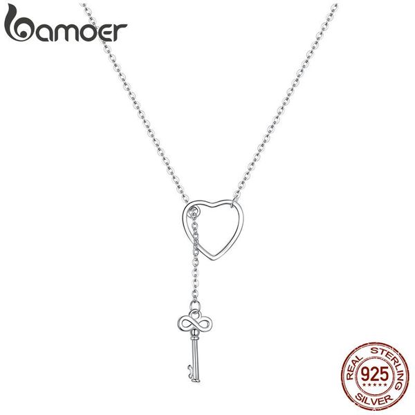 chains bamoer 925 sterling silver sweet key of heart lock link chain necklaces & pendants women luxury jewelry scn107
chains bamoer 925 sterling silver sweet key of heart lock link chain necklaces & pendants women luxury jewelry scn107