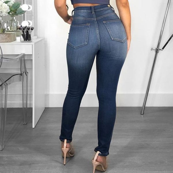 women stretch ripped distressed ny high waist denim pants shredded jeans vintage slim trousers mujerbottoms, Blue
women stretch ripped distressed ny high waist denim pants shredded jeans vintage slim trousers mujerbottoms, Blue
