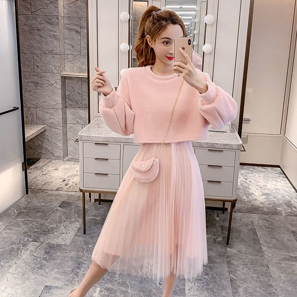 women spring & autumn sling mesh skirt suitwo piece dress set female solid color short pullover ins 210513, White
women spring & autumn sling mesh skirt suitwo piece dress set female solid color short pullover ins 210513, White