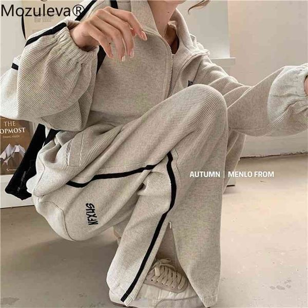 autumn women sweater piece sets long sleeve sportwear pullover and side split pant 2 pcs outfits 210416, White
autumn women sweater piece sets long sleeve sportwear pullover and side split pant 2 pcs outfits 210416, White