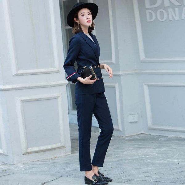 two piece dress women suit 2021 spring and autumn fashion professional temperament slim black classic pantsuit, White
two piece dress women suit 2021 spring and autumn fashion professional temperament slim black classic pantsuit, White