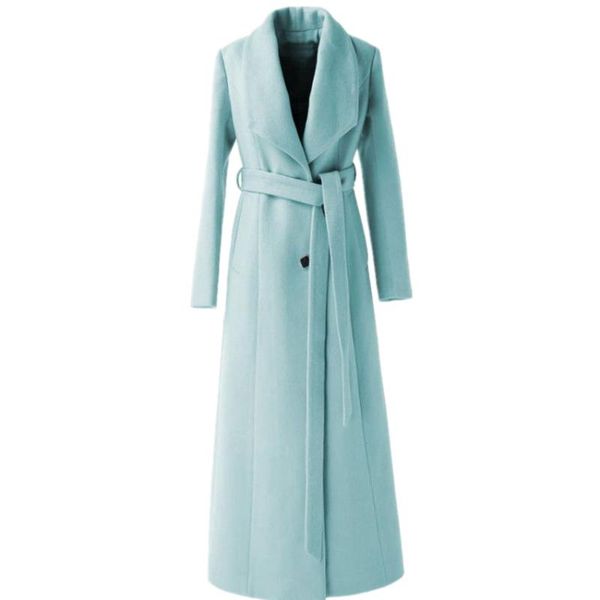 women's wool & blends plus size 3xlx-long woolen coat wome lapel office lady slim belted overcoat, Black
women's wool & blends plus size 3xlx-long woolen coat wome lapel office lady slim belted overcoat, Black