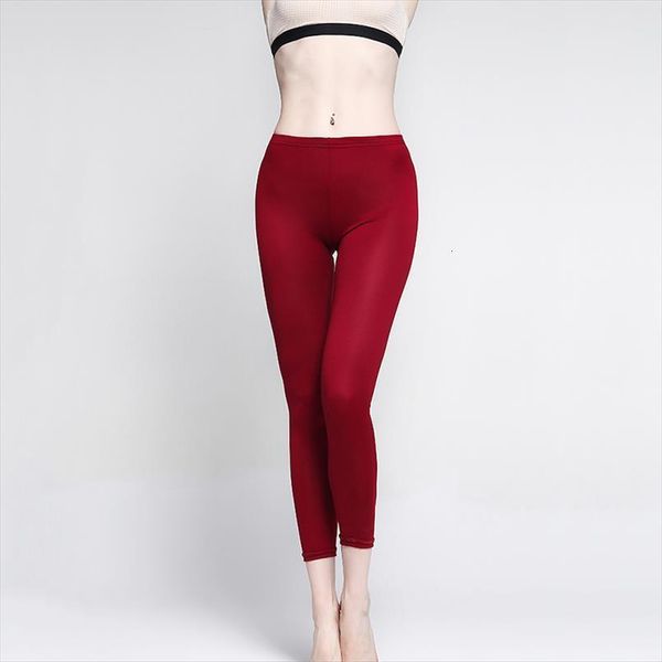 fashion soft black wine women leggings red waist high elasticity casual solid for feminina
fashion soft black wine women leggings red waist high elasticity casual solid for feminina