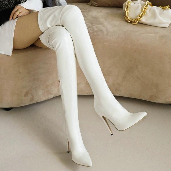 boots thin heel thigh female fashion over the knee women pointed toe super heels long, Black
boots thin heel thigh female fashion over the knee women pointed toe super heels long, Black
