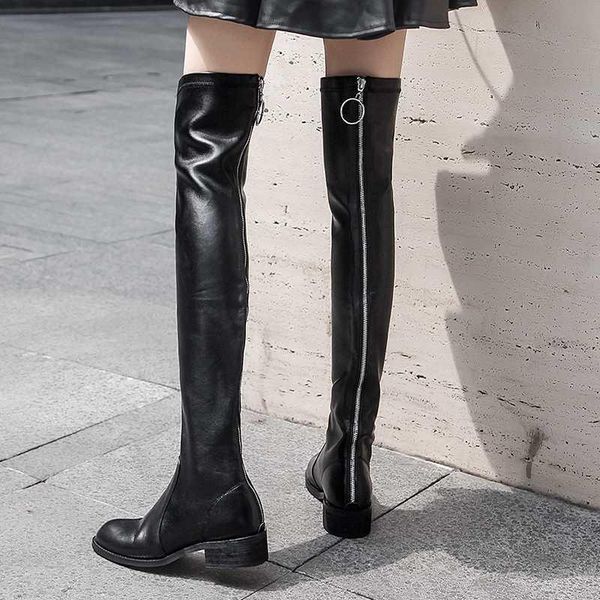 boots riding women's winter shoes british cow leather keep warm zipper knight thigh high, Black
boots riding women's winter shoes british cow leather keep warm zipper knight thigh high, Black