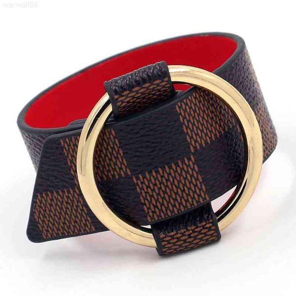 luxury korean adjustable ring metal fashion versatile stripe imitation leather women's napkin buckle designer jewelrymen bracelets, Golden;silver
luxury korean adjustable ring metal fashion versatile stripe imitation leather women's napkin buckle designer jewelrymen bracelets, Golden;silver