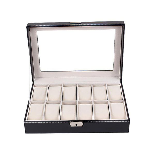 watch boxes & cases 6/10/12 slots travel box superior pu leather storage case display organize, Black;blue
watch boxes & cases 6/10/12 slots travel box superior pu leather storage case display organize, Black;blue
