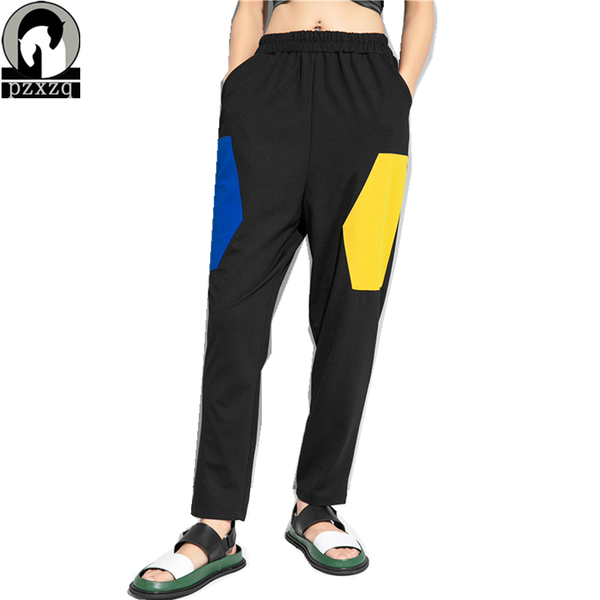 women's pants & capris 2021 womens summer cotton thin stitching candy colors elastic waist harem trousers soft for female ladys, Black;white
women's pants & capris 2021 womens summer cotton thin stitching candy colors elastic waist harem trousers soft for female ladys, Black;white