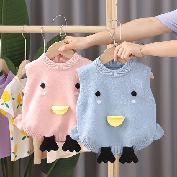 pullover autumn winter baby girls cartoon duck sleeveless knitted leisure vest waistcoat children kids knitwear casual boys sweater, Blue
pullover autumn winter baby girls cartoon duck sleeveless knitted leisure vest waistcoat children kids knitwear casual boys sweater, Blue