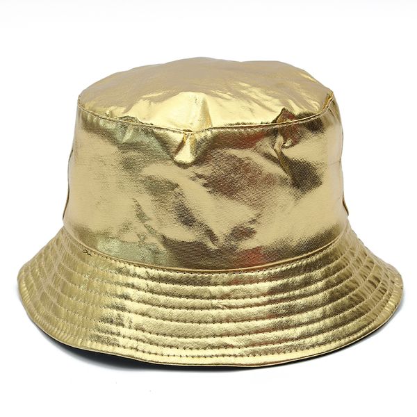 gold and silver harajuku reversible bucket hat girls men women fashion leather fishing cap outdoor summer fisherman hats, Yellow
gold and silver harajuku reversible bucket hat girls men women fashion leather fishing cap outdoor summer fisherman hats, Yellow
