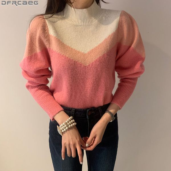 women's sweaters korean fashion clothing for womens 3 colors patchwork contrast knitted sweater pullover long sleeve winter v, White;black
women's sweaters korean fashion clothing for womens 3 colors patchwork contrast knitted sweater pullover long sleeve winter v, White;black