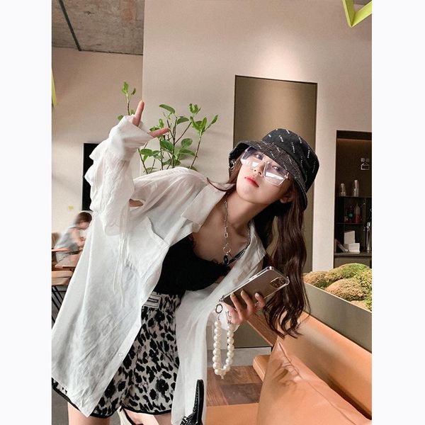 women's jackets 2021 sunscreen shirt summer thin coat design sense x crowd chic lazy white tide, Black;brown
women's jackets 2021 sunscreen shirt summer thin coat design sense x crowd chic lazy white tide, Black;brown