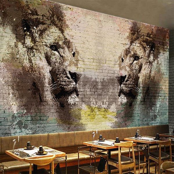 wallpapers custom canvas wall cloth old street art graffiti lion brick paper living room decorate bedroom coverings
wallpapers custom canvas wall cloth old street art graffiti lion brick paper living room decorate bedroom coverings