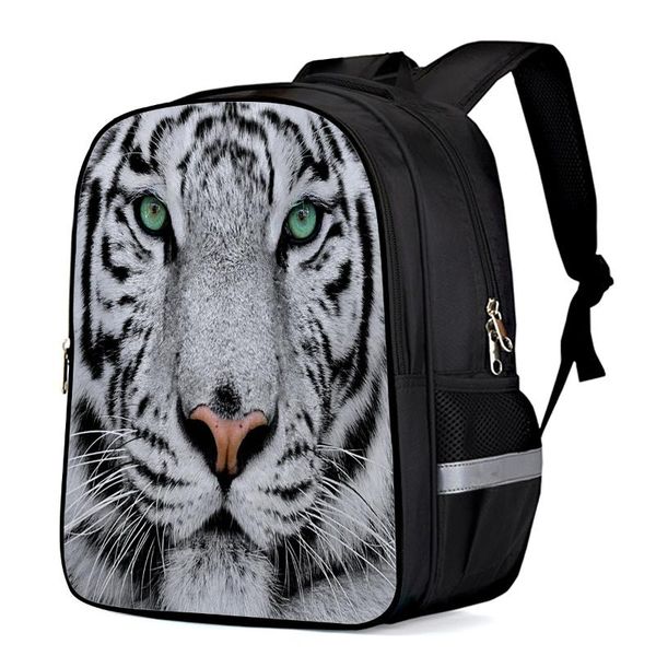 backpack white tiger face green eyes schoolbag children school boy girl kindergarten
backpack white tiger face green eyes schoolbag children school boy girl kindergarten