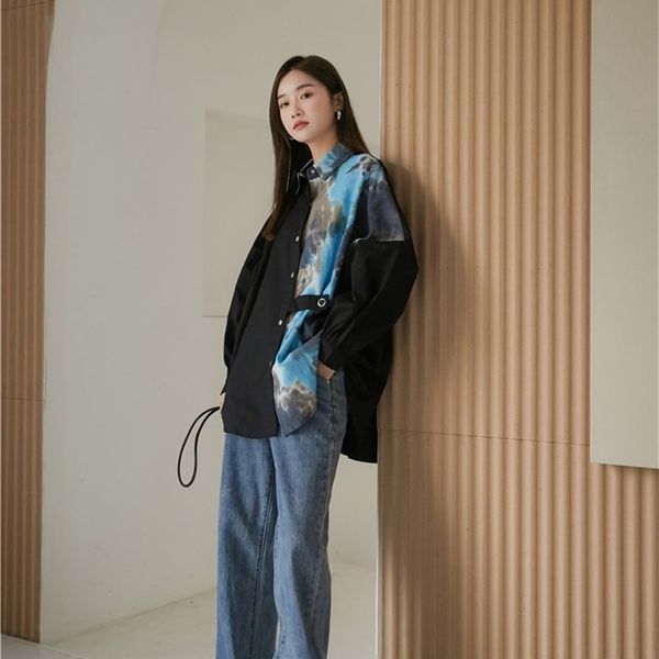 women's two piece pants tie dye oversized shirt women long sleeve blouse patchwork button up collar designer autumn spring clo, White
women's two piece pants tie dye oversized shirt women long sleeve blouse patchwork button up collar designer autumn spring clo, White