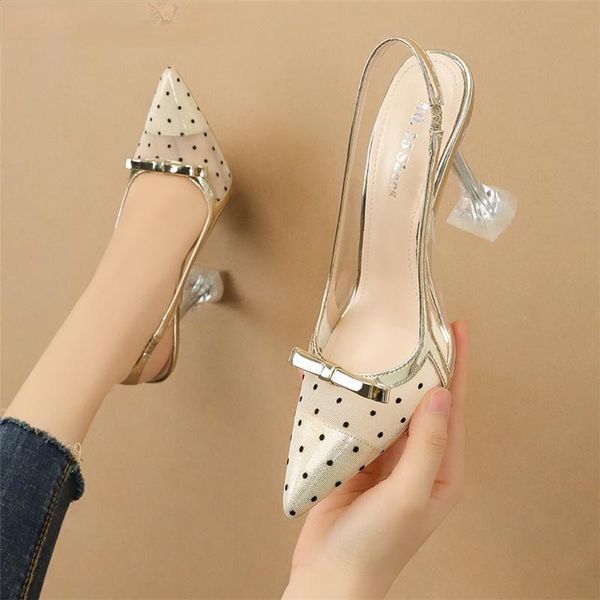 Dress Shoes Slingback Clear Heels For Women Womens Fetish High Sexy Fashion Summer Woman Designer 2021