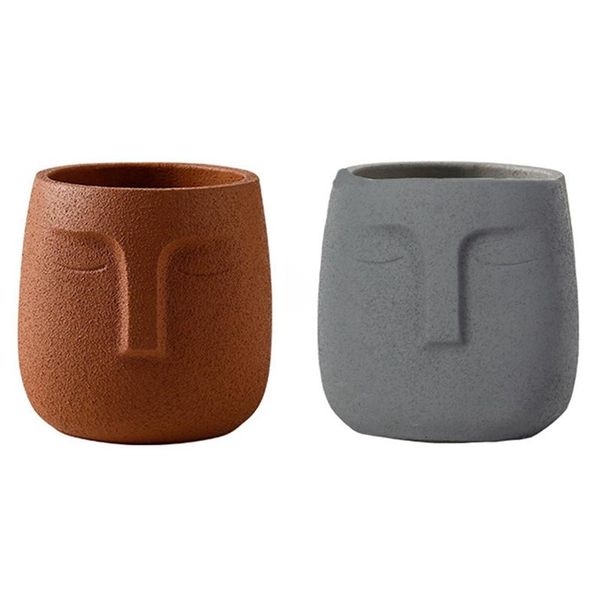 planters & pots 2 pcs human face ceramic flowerpot nordic plant pot green bonsai interior decoration home decor, orange dark gray
planters & pots 2 pcs human face ceramic flowerpot nordic plant pot green bonsai interior decoration home decor, orange dark gray
