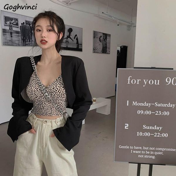 women's suits & blazers casual women solid retro cropped streetwear ins cool simple trendy loose long sleeve stylish ulzzang korean sty, White;black
women's suits & blazers casual women solid retro cropped streetwear ins cool simple trendy loose long sleeve stylish ulzzang korean sty, White;black