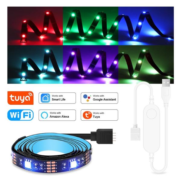 strips wifi usb led light rgb smd flexible strip tuya smart home tv back lighting work with alexa google
strips wifi usb led light rgb smd flexible strip tuya smart home tv back lighting work with alexa google