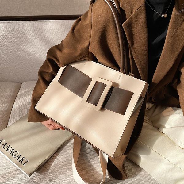 evening bags contrast color large tote bag 2021 high-quality pu leather women's designer handbag high capacity shoulder messenger
evening bags contrast color large tote bag 2021 high-quality pu leather women's designer handbag high capacity shoulder messenger