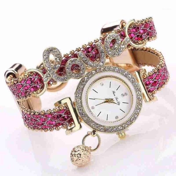 letters luxury women watches fashion ladies quartz dress crystal diamond bracelet clock valentine's day gift wristwatches, Slivery;brown
letters luxury women watches fashion ladies quartz dress crystal diamond bracelet clock valentine's day gift wristwatches, Slivery;brown