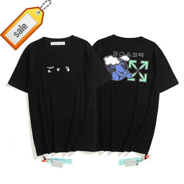 green high arrstyle version earth print men's and wo short sleeve loose casual t-shirt, White;black
green high arrstyle version earth print men's and wo short sleeve loose casual t-shirt, White;black