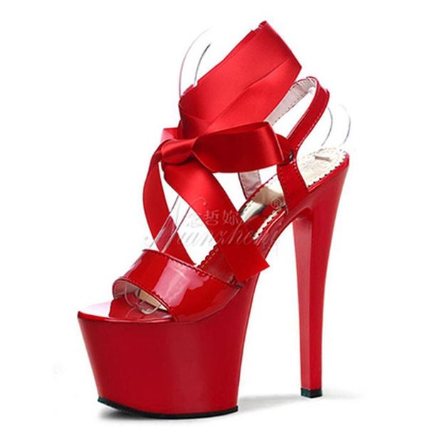 mclubgirl 15cm heels color matching ribbon women's sandals, hentian high taste, fake niang night club lyp sandals, Black
mclubgirl 15cm heels color matching ribbon women's sandals, hentian high taste, fake niang night club lyp sandals, Black