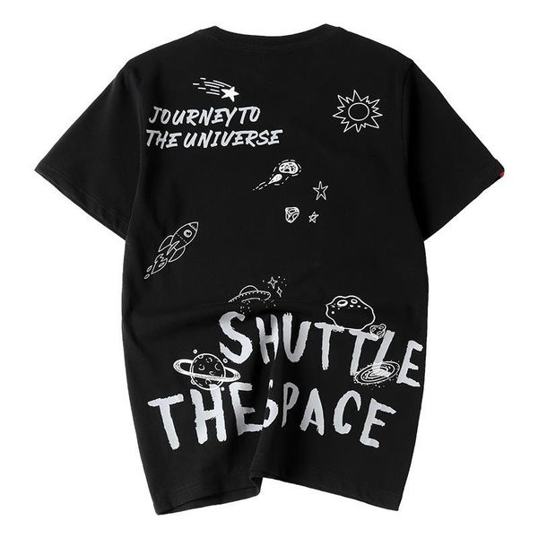 men's t-shirts hip hop street doodle space planet print fashion short sleeved tees summer 2021 quality cotton breathable luxurt t shirt, White;black
men's t-shirts hip hop street doodle space planet print fashion short sleeved tees summer 2021 quality cotton breathable luxurt t shirt, White;black