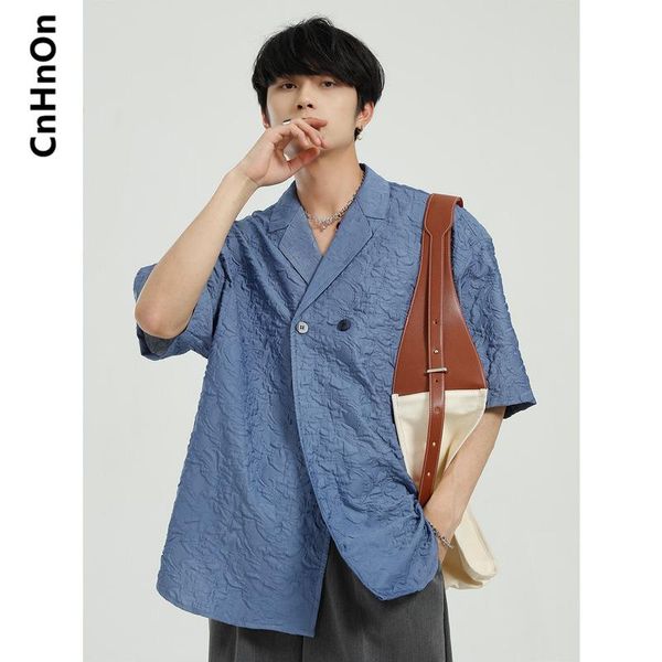 men's casual shirts spring and summer product korean style personality trend design loose solid color short-sleeved shirt for men m6-a-, White;black
men's casual shirts spring and summer product korean style personality trend design loose solid color short-sleeved shirt for men m6-a-, White;black