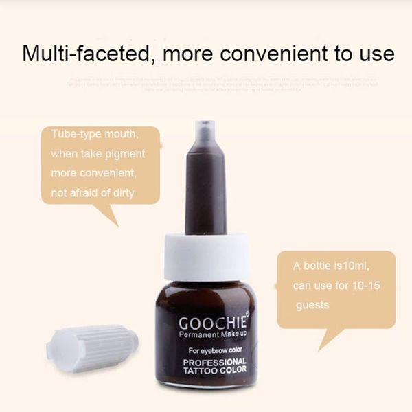 1 bottle goochie microblading pure emulsion pigment permanent makeup eyebrow pigment 6 color tattoo inks for tattoo machine ink perfections
1 bottle goochie microblading pure emulsion pigment permanent makeup eyebrow pigment 6 color tattoo inks for tattoo machine ink perfections