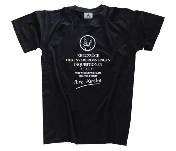wir wissen como man derecho celebra - kreuzzüge brujas iglesia camiseta s-xxxl, White;black
wir wissen como man derecho celebra - kreuzzüge brujas iglesia camiseta s-xxxl, White;black