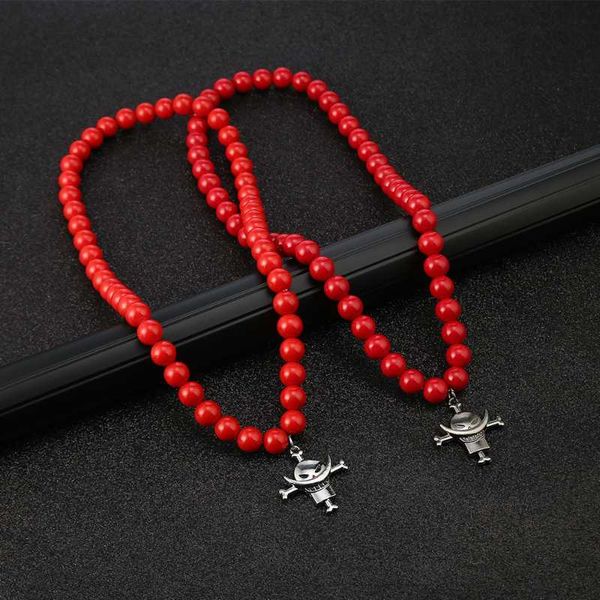 pendant necklaces anime one piece whitebeard red bead cosplay edward gate neck chain charm props jewelry accessories, Silver
pendant necklaces anime one piece whitebeard red bead cosplay edward gate neck chain charm props jewelry accessories, Silver