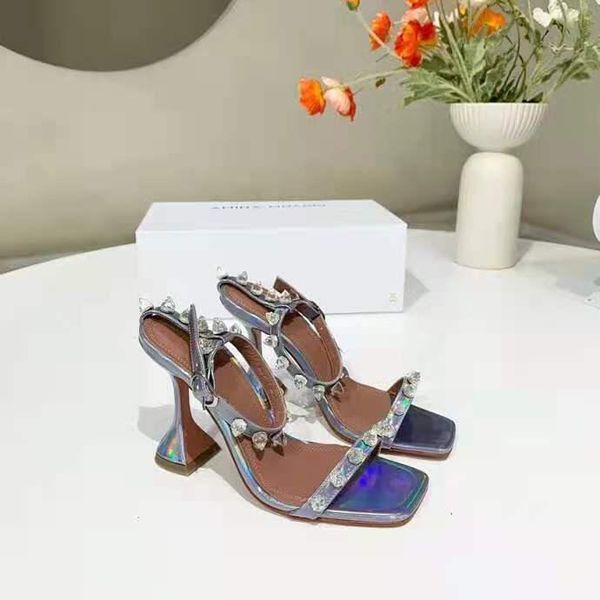 sandals season shoes julia 95mm crystal spike pedestal heels ankle strap italy, Black
sandals season shoes julia 95mm crystal spike pedestal heels ankle strap italy, Black