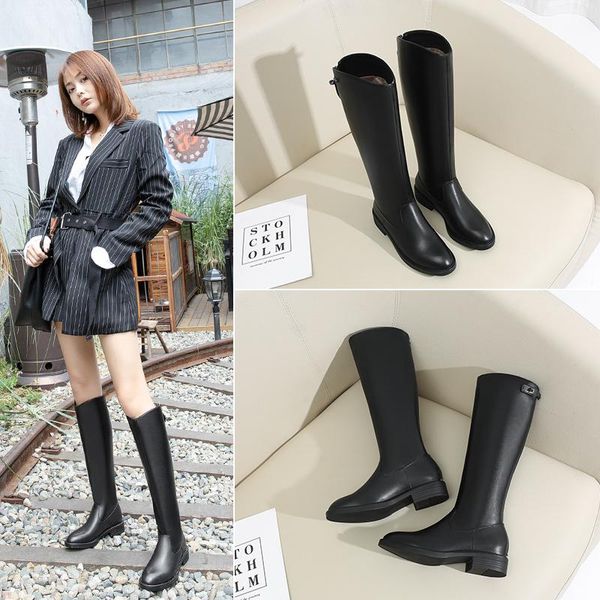 boots 2021 winter handmade custom simple and versatile first layer cowhide round toe fashion, Black
boots 2021 winter handmade custom simple and versatile first layer cowhide round toe fashion, Black