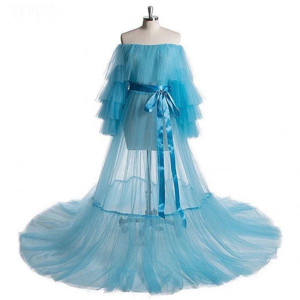 light blue off the shouder maternity dresses for po shoot tulle tiered long sleeves see through dressing pregnancy robe gown casual dresses, Black;gray
light blue off the shouder maternity dresses for po shoot tulle tiered long sleeves see through dressing pregnancy robe gown casual dresses, Black;gray