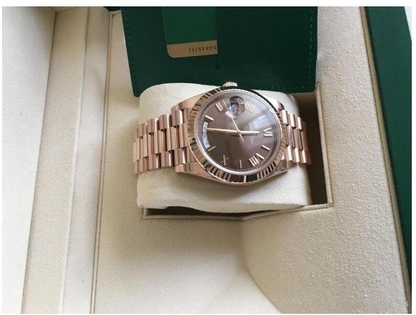 2021 luxury day-date president watch 41mm rose gold 228235 asia 2813 movement automatic mens black men's watches, Slivery;brown
2021 luxury day-date president watch 41mm rose gold 228235 asia 2813 movement automatic mens black men's watches, Slivery;brown
