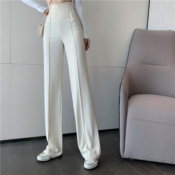 women's pants & capris summer korean wide leg high waist long loose straight office ol lady street casual pant women suit trousers, Black;white
women's pants & capris summer korean wide leg high waist long loose straight office ol lady street casual pant women suit trousers, Black;white