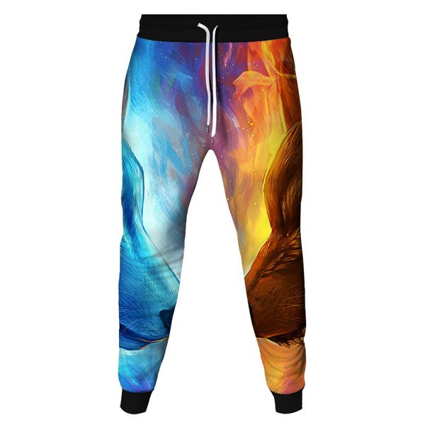 men's pants fall 2021 sportswear trend wolf series digital printing 3d and women's leggings, Black
men's pants fall 2021 sportswear trend wolf series digital printing 3d and women's leggings, Black