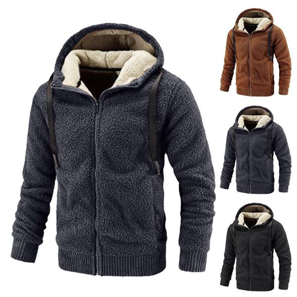 men's jackets lamb velvet padded jacket men winter korean fashion solid color hooded male all-match loose thickened embroidered, Black;brown
men's jackets lamb velvet padded jacket men winter korean fashion solid color hooded male all-match loose thickened embroidered, Black;brown