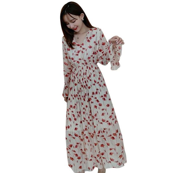 casual dresses women's korean v-neck was thin chiffon dress 2021 spring autumn printed long-sleeved floral g91, Black;gray
casual dresses women's korean v-neck was thin chiffon dress 2021 spring autumn printed long-sleeved floral g91, Black;gray
