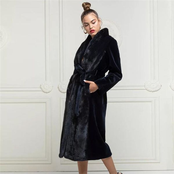 women's fur & faux bffur 110cm long real coats women winter fashion full pelt genuine mink coat woman trendy luxury overcoats 2021, Black
women's fur & faux bffur 110cm long real coats women winter fashion full pelt genuine mink coat woman trendy luxury overcoats 2021, Black