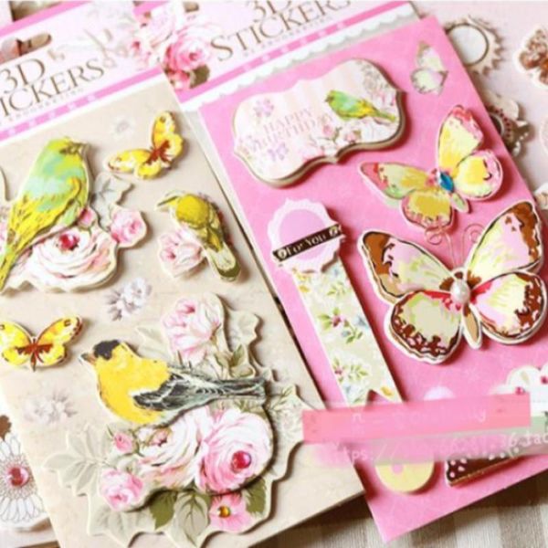 18patterns 3d scrapbooking paper stickers flowers birds butterfly diy diary craft stationery gift wrap
18patterns 3d scrapbooking paper stickers flowers birds butterfly diy diary craft stationery gift wrap