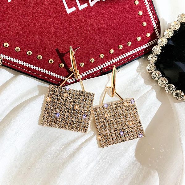 geometric crystal drop earrings for women shiny golden square rhinestone dangle statement party jewelry & chandelier, Silver
geometric crystal drop earrings for women shiny golden square rhinestone dangle statement party jewelry & chandelier, Silver