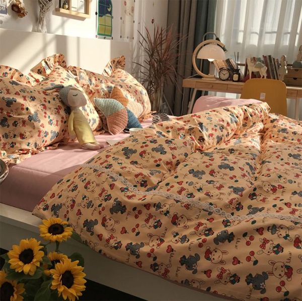bedding sets vintage cute cartoon set kid teen,unusual cotton twin full home textile bed sheet pillow case quilt cover
bedding sets vintage cute cartoon set kid teen,unusual cotton twin full home textile bed sheet pillow case quilt cover